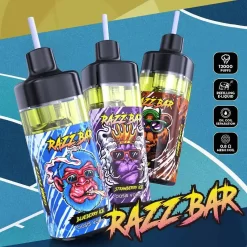 Оптовая продажа RAZZ BAR 12000 затяжек одноразовые vape 1