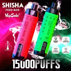 Оптовая продажа Vapsolo Feed Bar Shisha15000 затяжек одноразовые vape 1